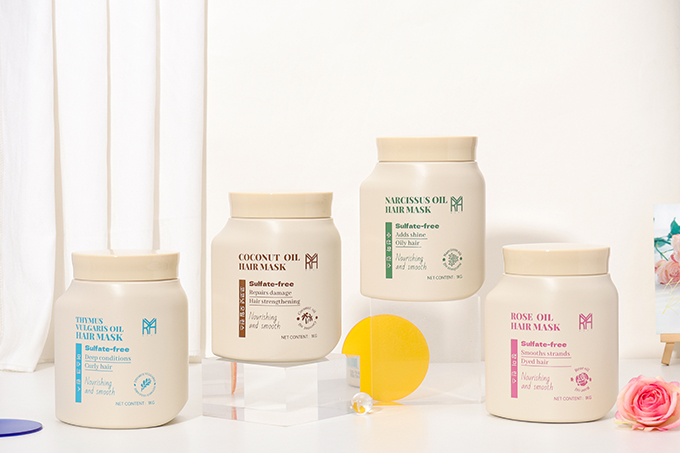New Sulfate-Free Coconut Oil Hair Mask (1000g) for Deep Repair